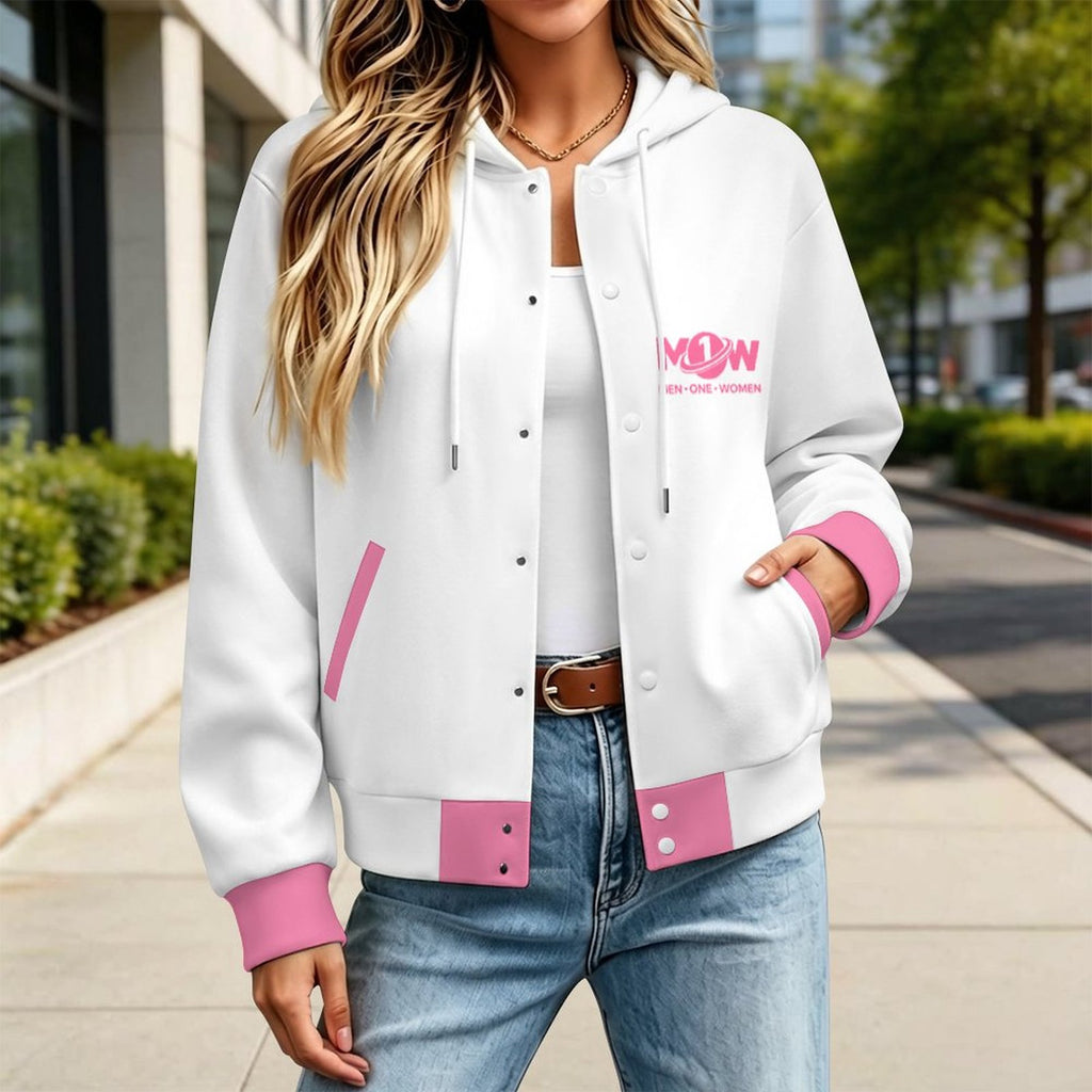 Women's Hooded Baseball Jacket