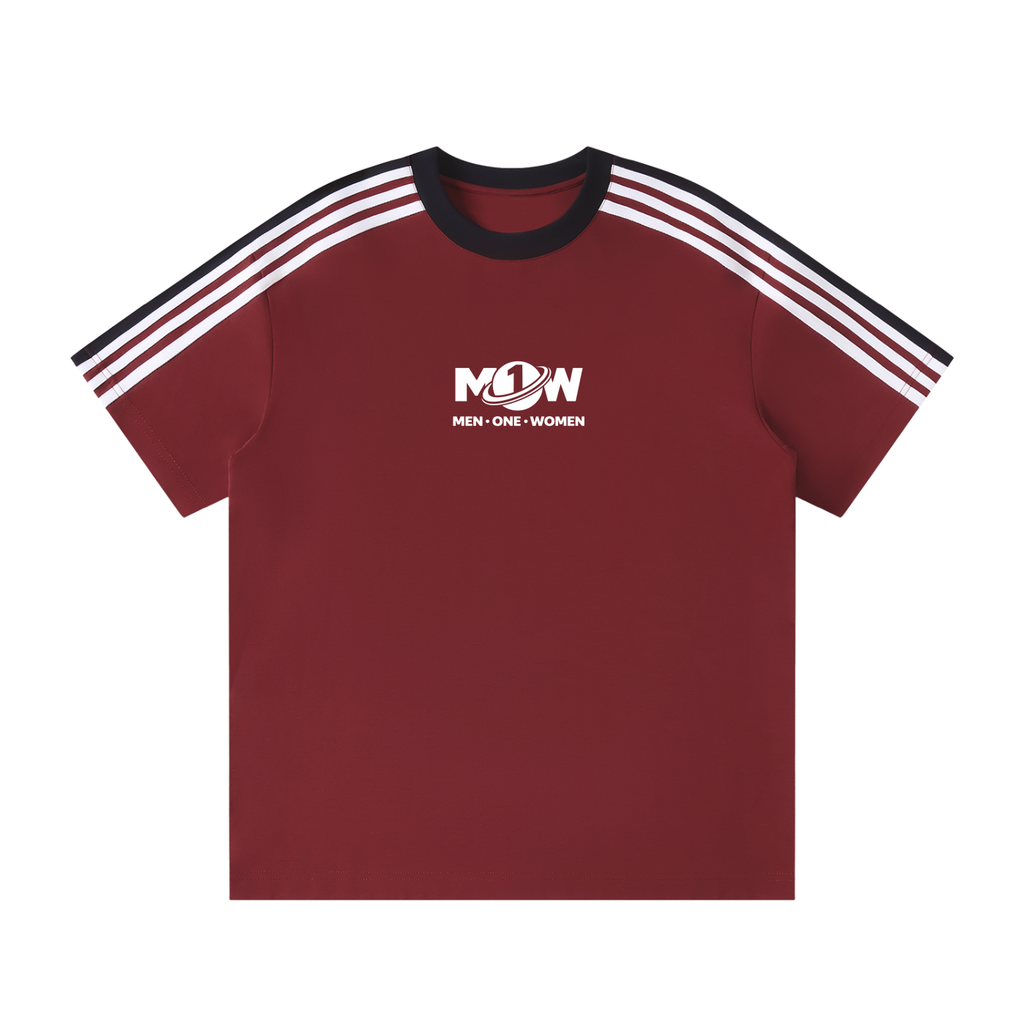 Unisex Colorblock Striped T-Shirt