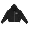 Fleece Zip-Up Boxy Hoodie