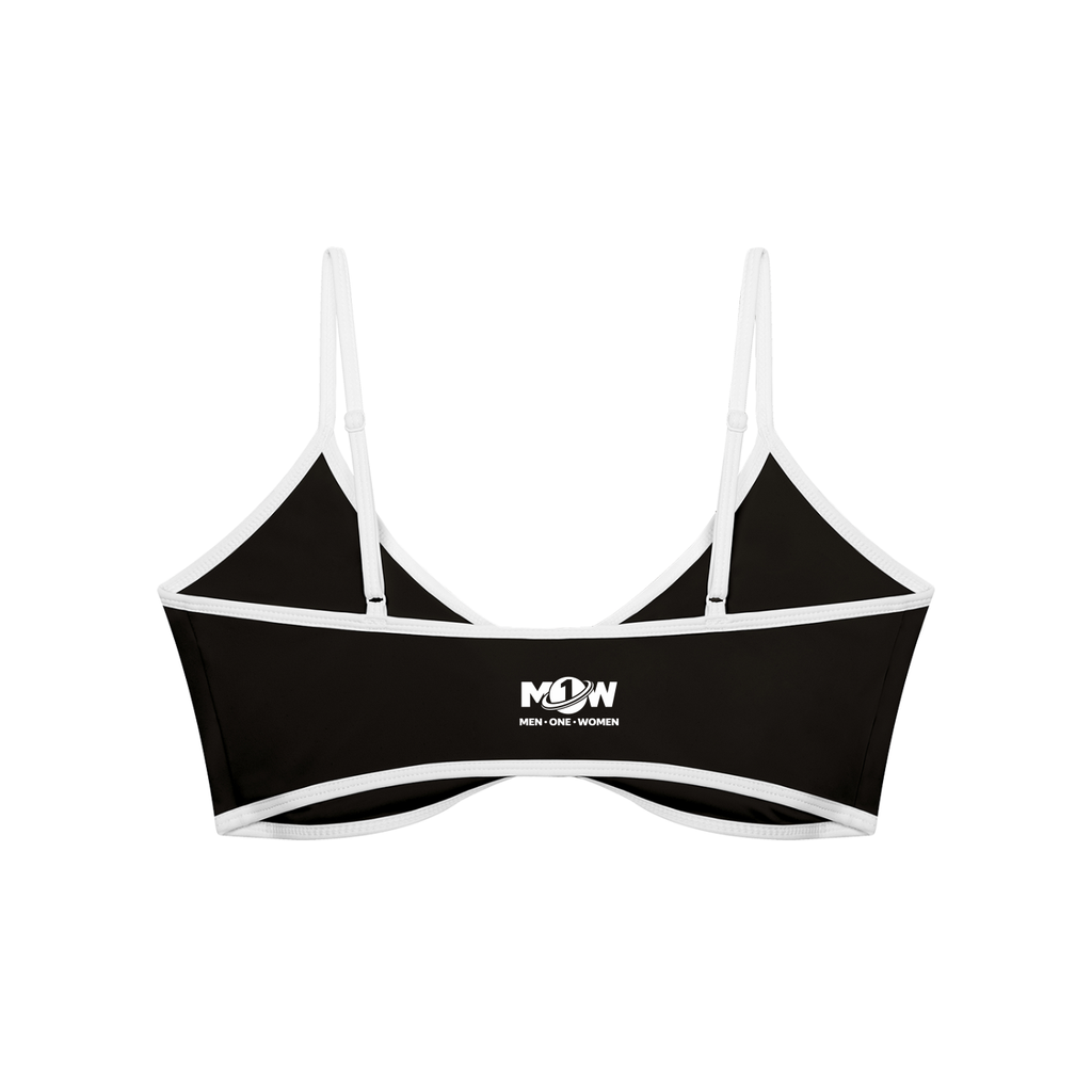 Women's Color Block Ruched V-Neck Sports Bra