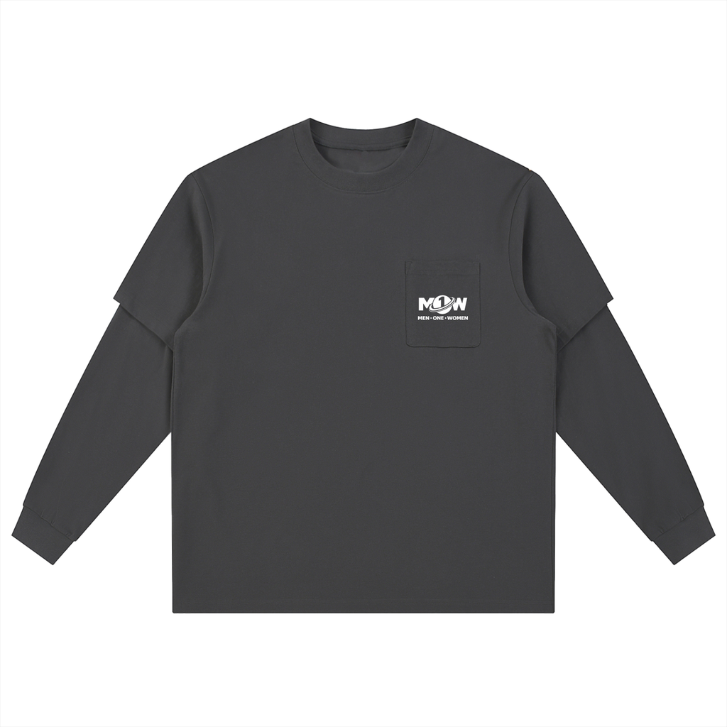 Layered Long Sleeve Oversized Tee