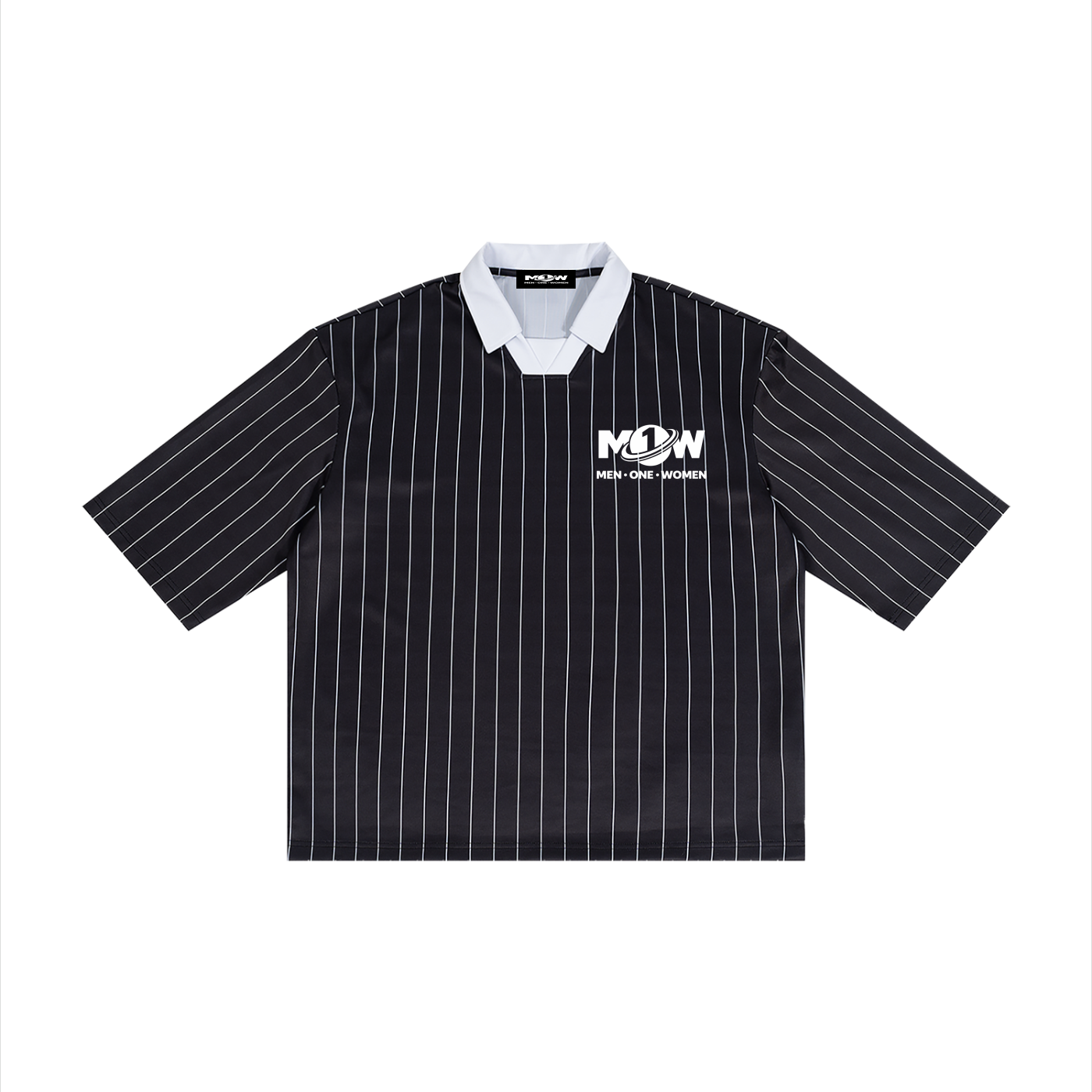 Unisex Pinstripe Collared Soccer Jersey