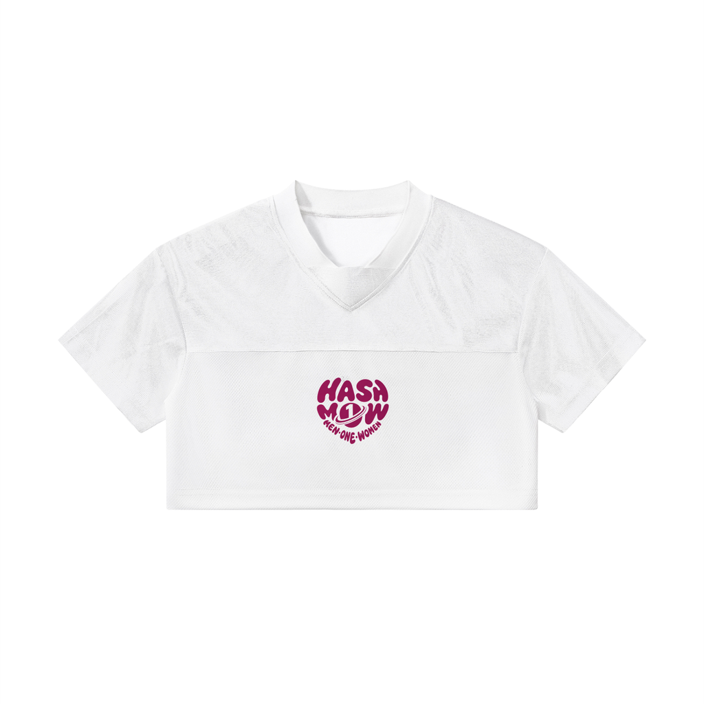 Women’s Cropped Paneled V-Neck Jersey