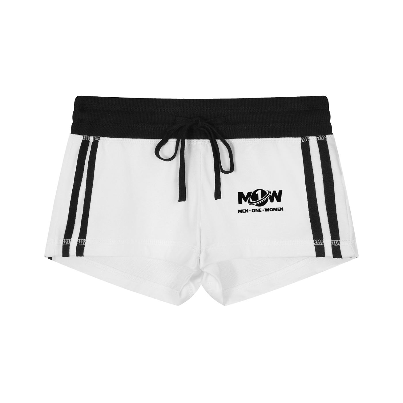 Women's Contrast Stripe Track Shorts