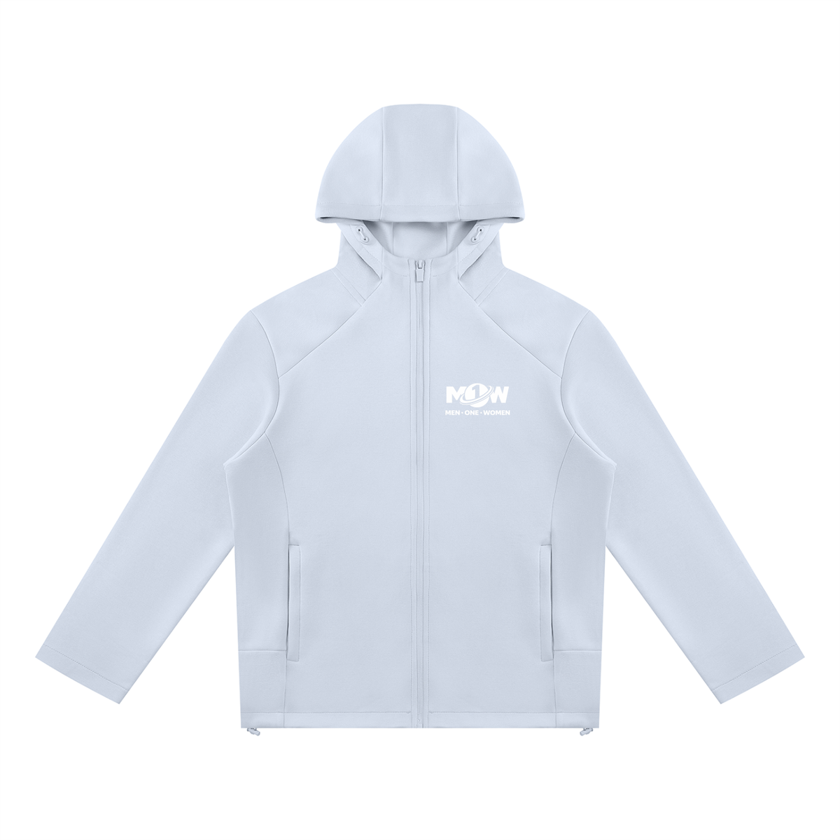 Unisex Paneled Full Zip Hoodie