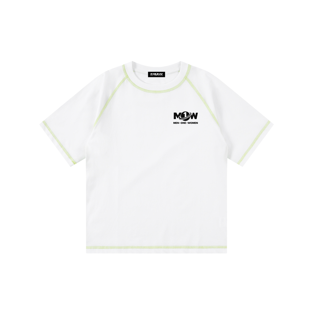 Loose Contrast-Stitched Kids' T-Shirt