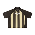 Unisex Striped Mesh Boxy Soccer Jersey