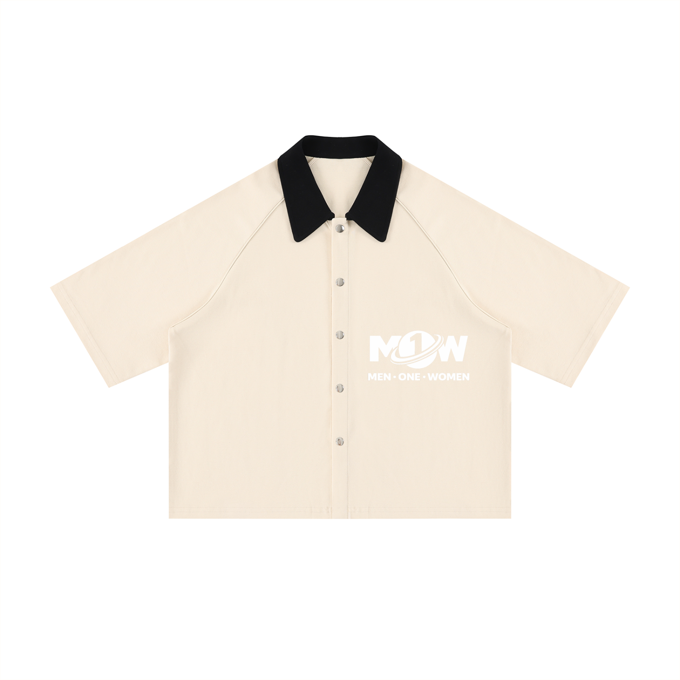 Unisex Color Block Boxy Short Sleeve Shirt