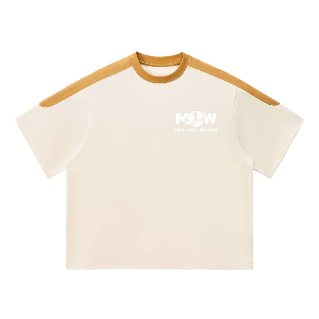 Unisex Color Block Oversized T-Shirt