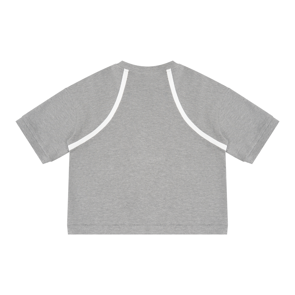 Unisex Color Block Waffle Boxy T-Shirt