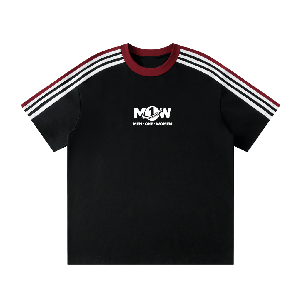 Unisex Colorblock Striped T-Shirt