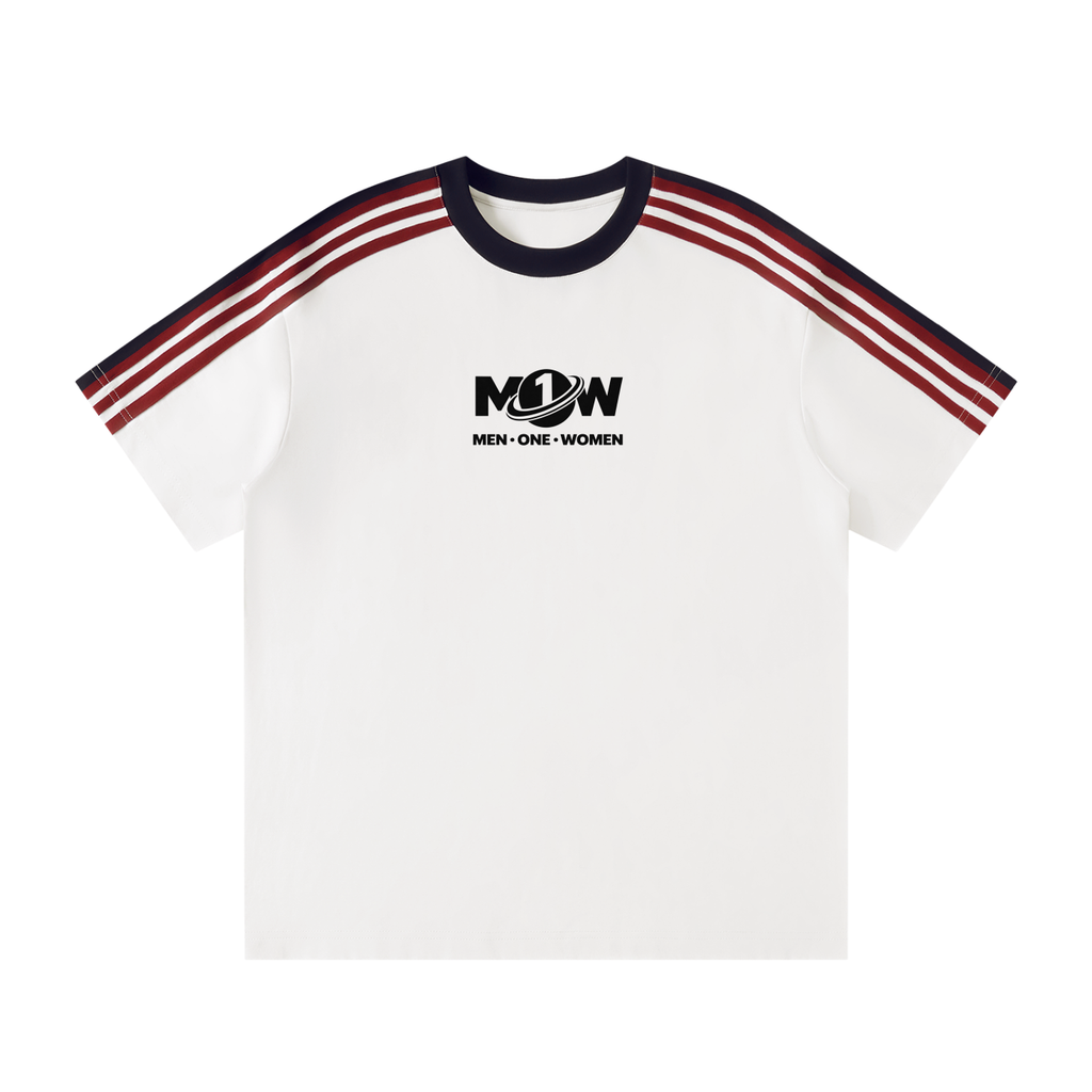 Unisex Colorblock Striped T-Shirt