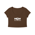 Women's Solid Color Slim Crop T-Shirt