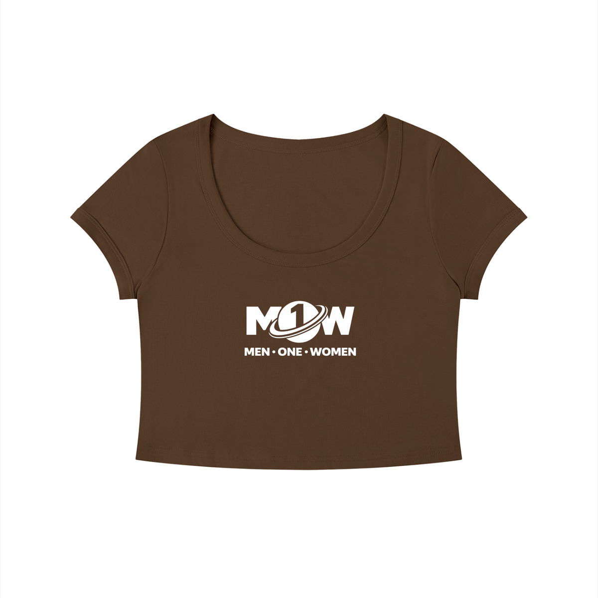 Women's Solid Color Slim Crop T-Shirt