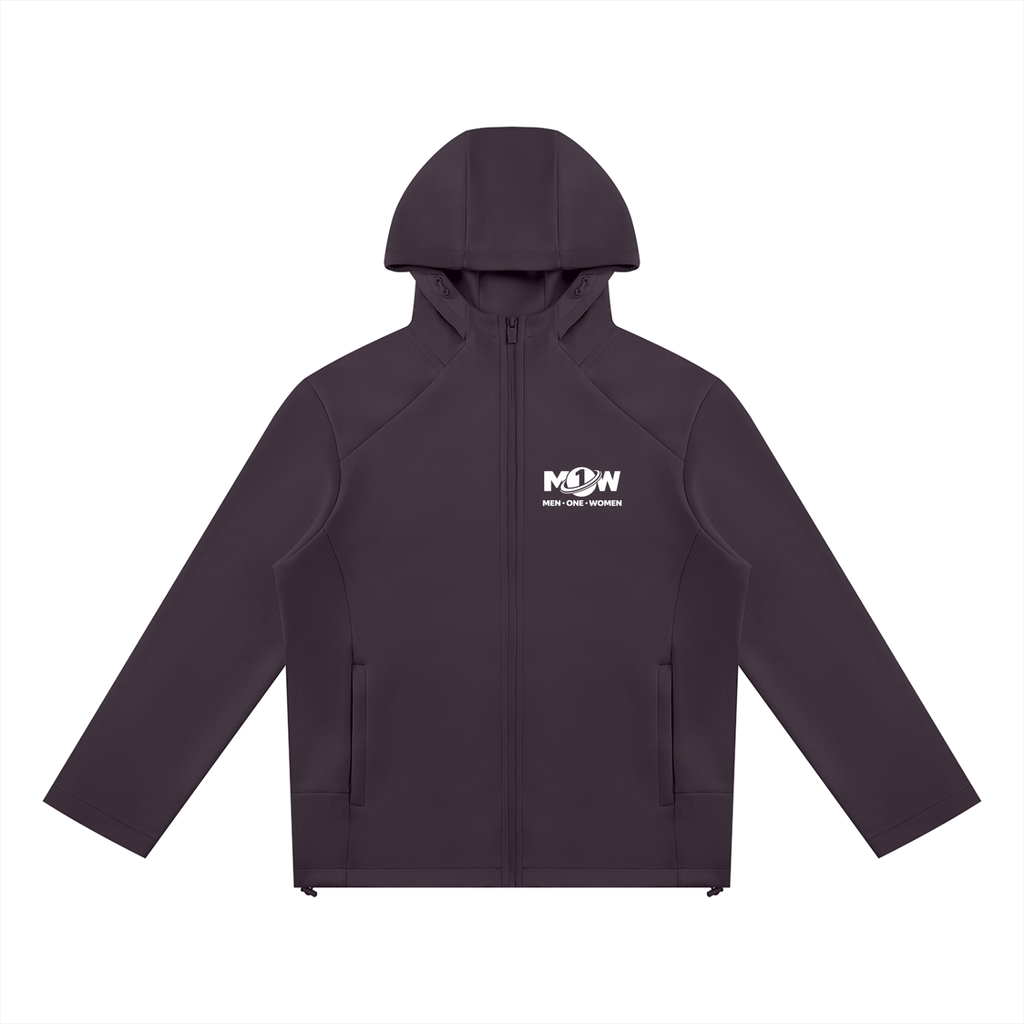 Unisex Paneled Full Zip Hoodie
