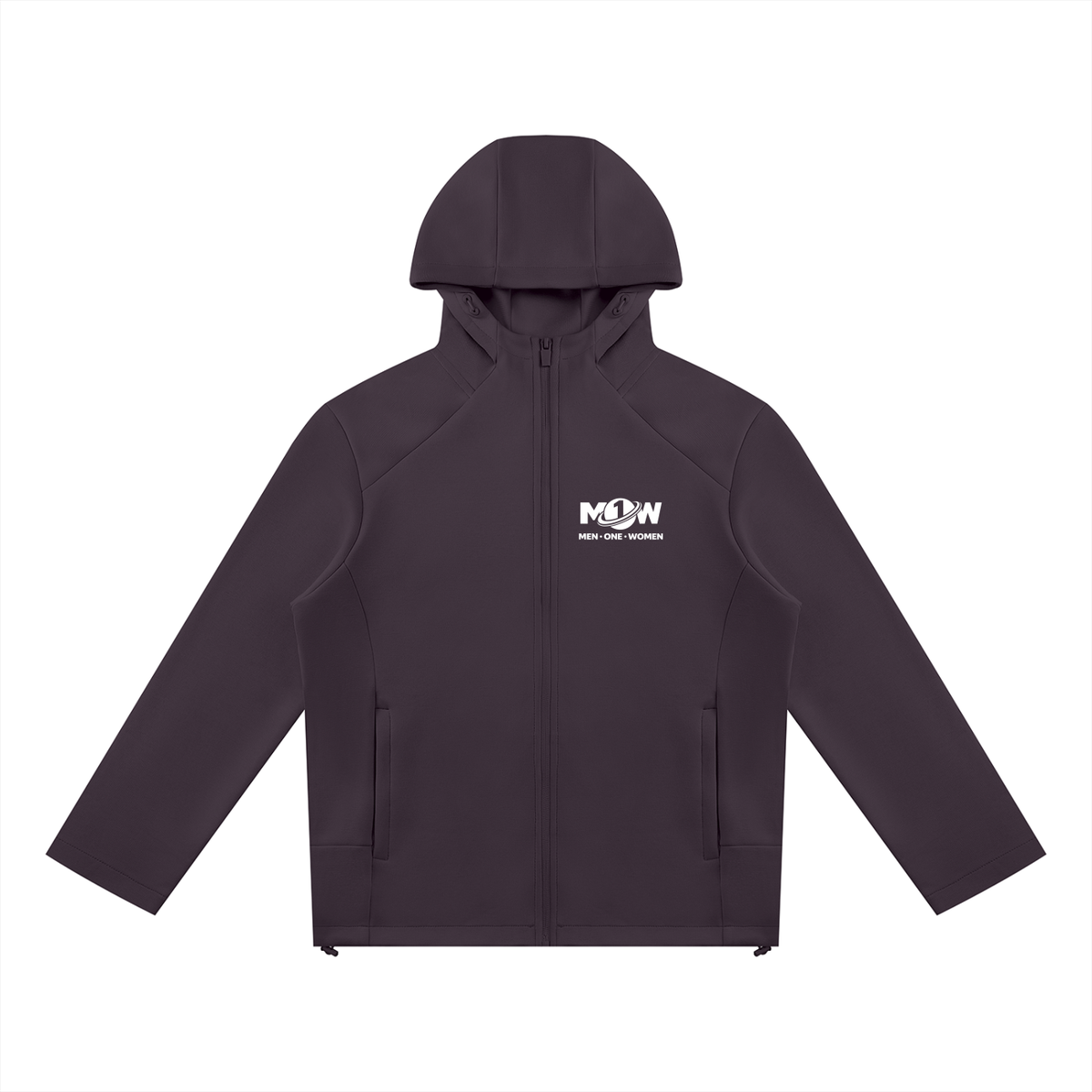 Unisex Paneled Full Zip Hoodie