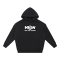 Contrast Tape Raw Edge Double Layered Hoodie