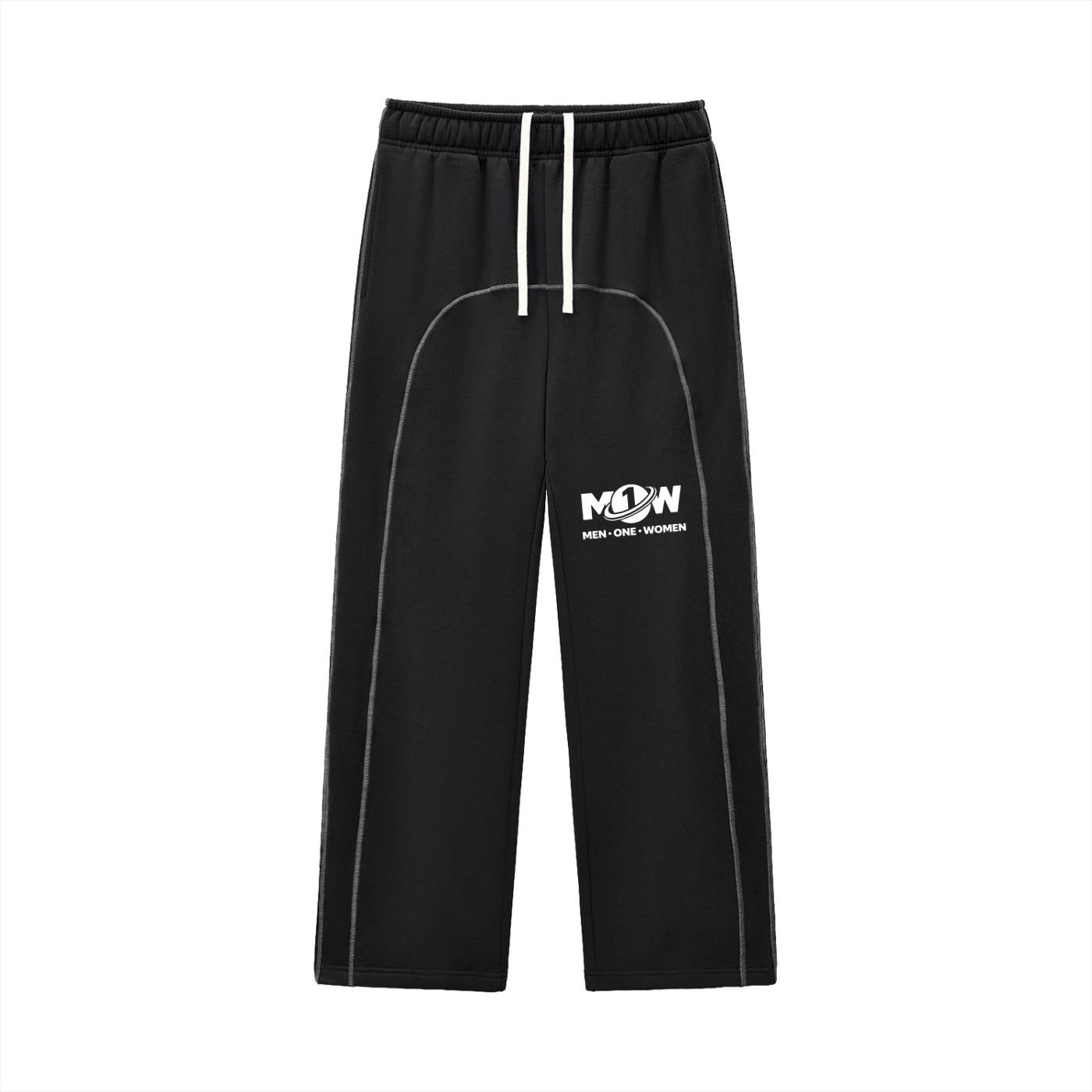 Contrast-Stitched Fleece Sweatpants
