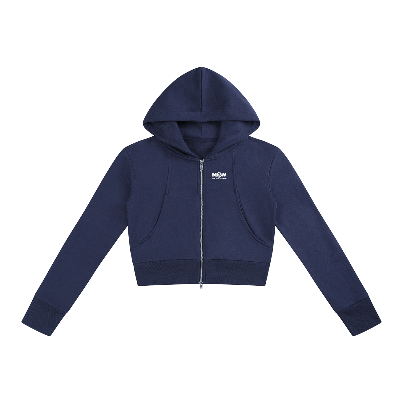 Women’s Slim Crop Full Zip Hoodie