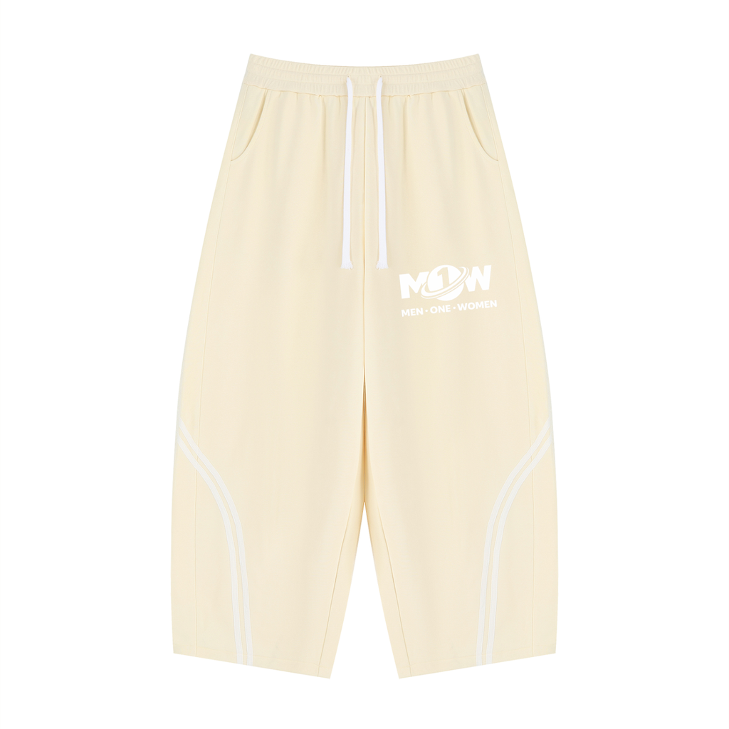 Unisex Wide Leg Piping Sweatpants