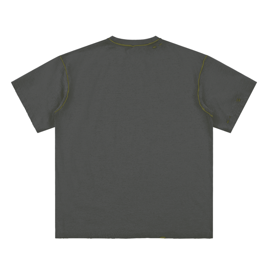 Hand-frayed Reversible T-shirt