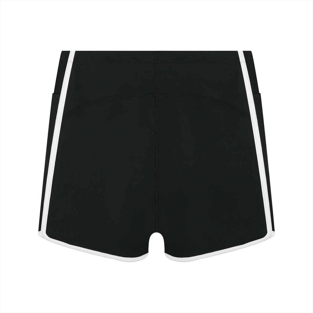 Women's High Rise Color Block Yoga Shorts