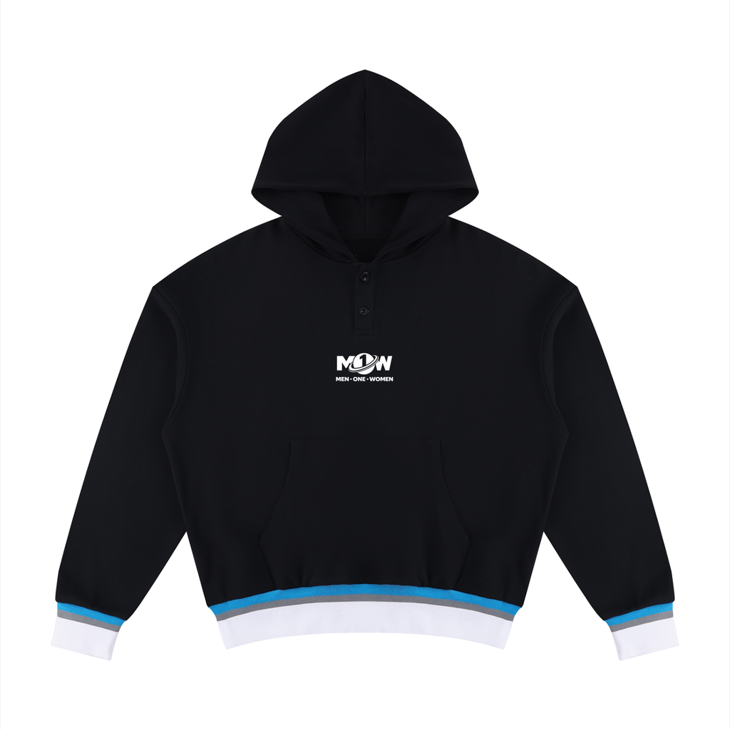 Unisex Oversized Color Block Boxy Hoodie