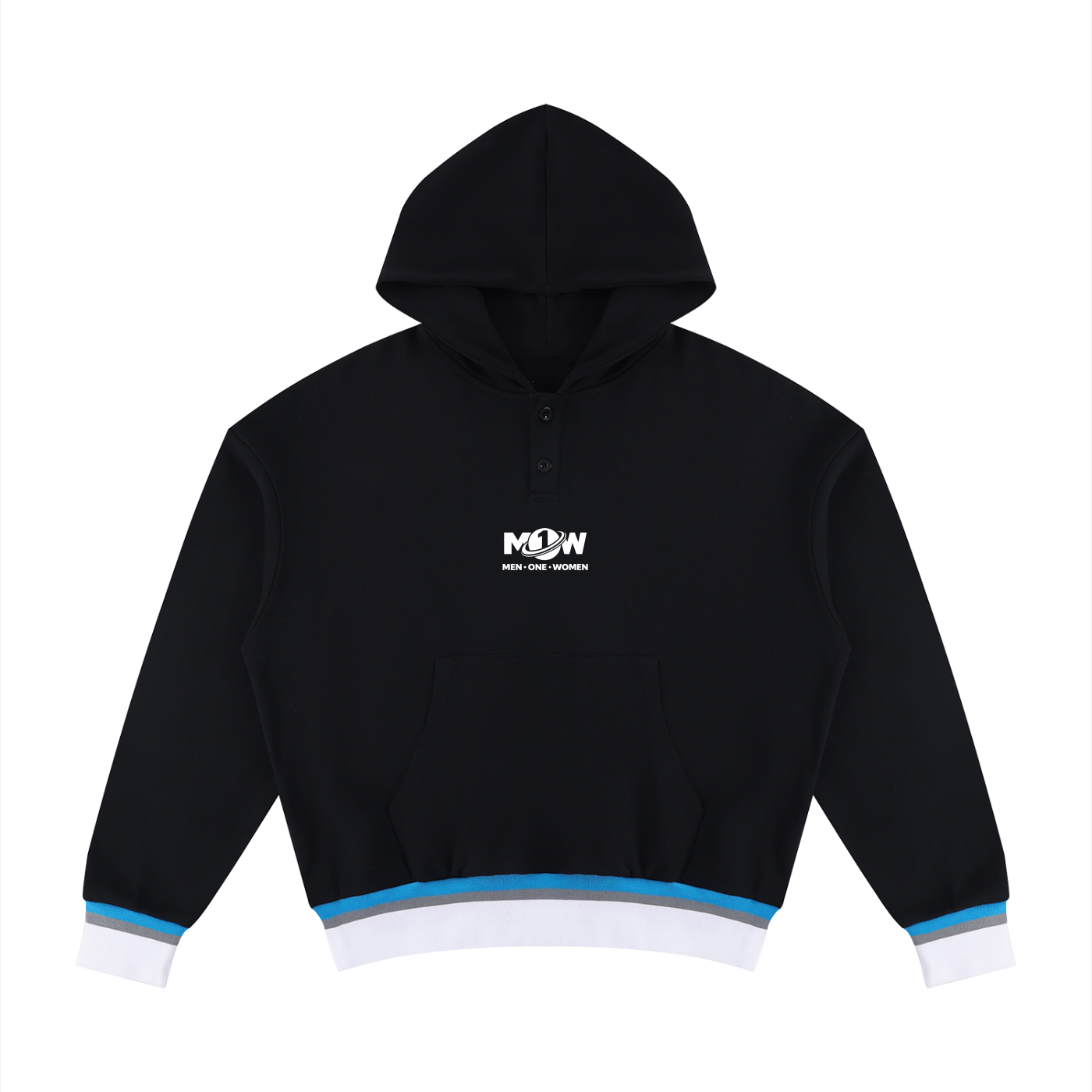 Unisex Oversized Color Block Boxy Hoodie