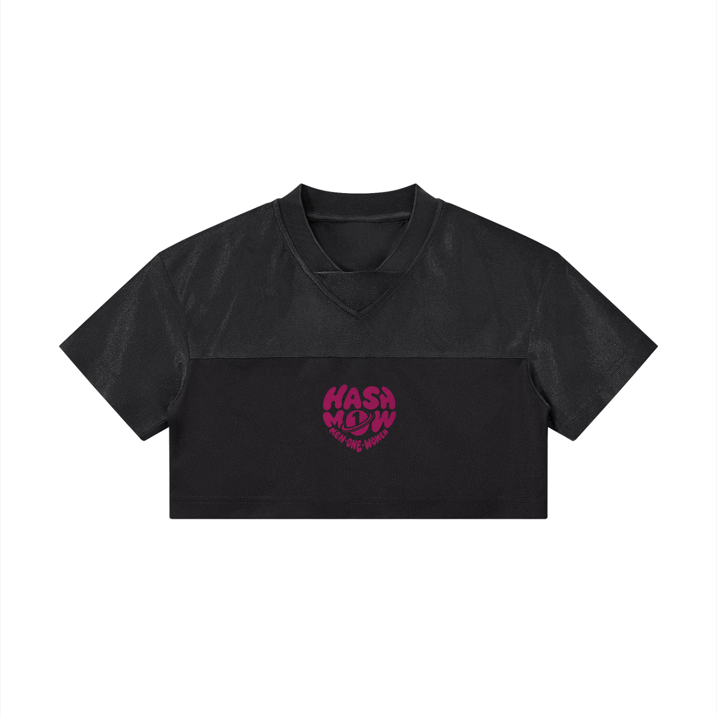 Women’s Cropped Paneled V-Neck Jersey