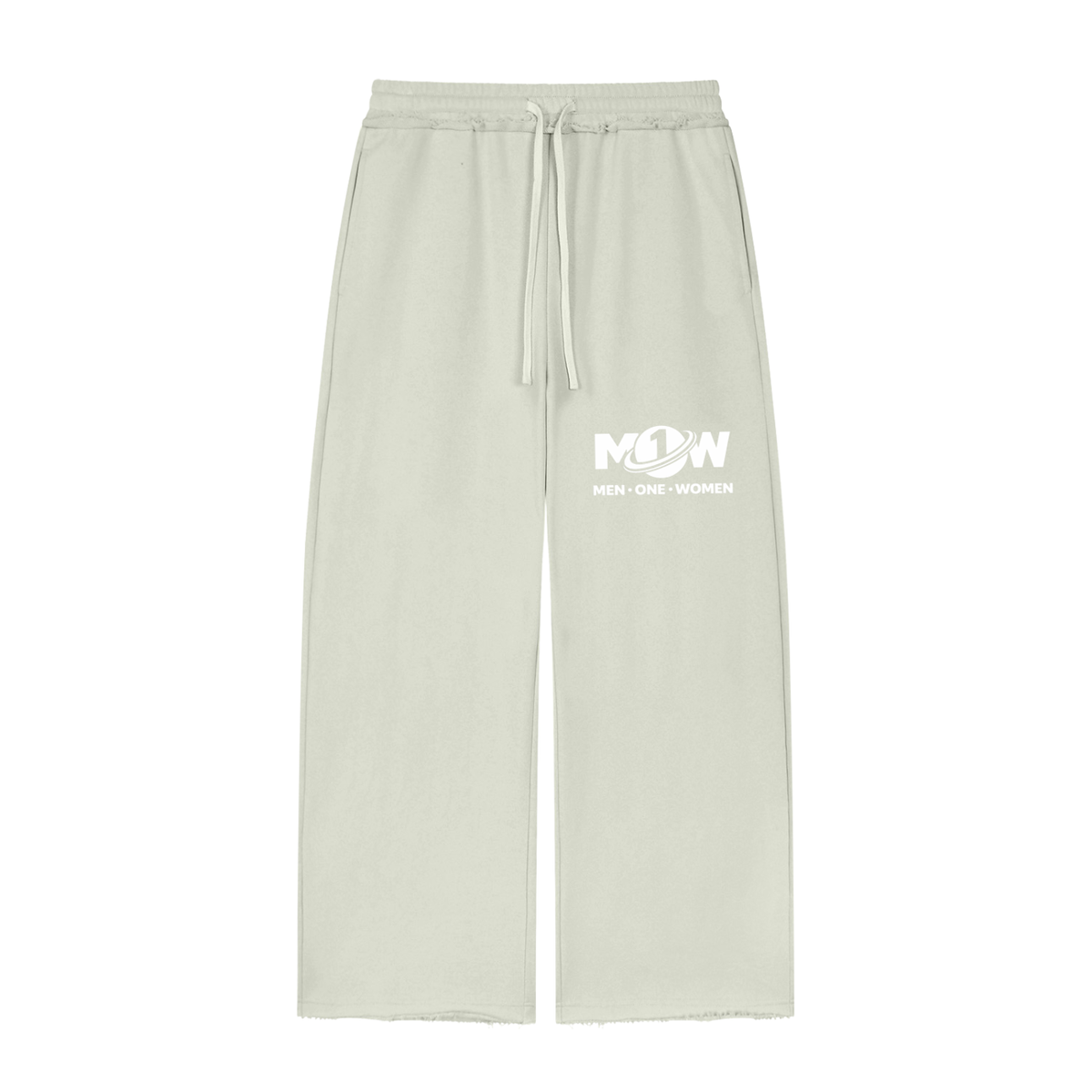 Women’s Wide Leg Raw Edge Sweatpants