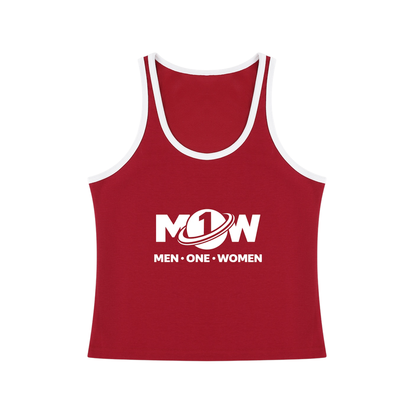 Women's Color Block Cropped Tank Top