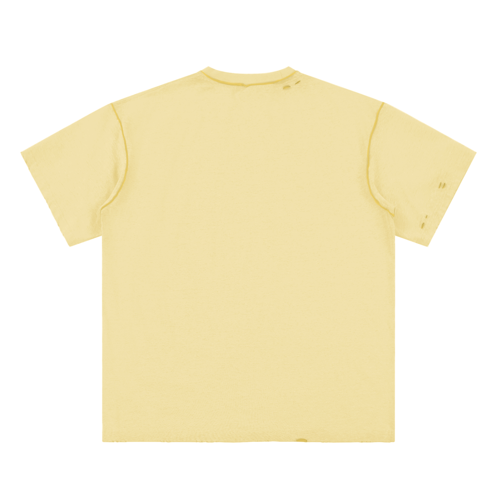 Hand-frayed Reversible T-shirt