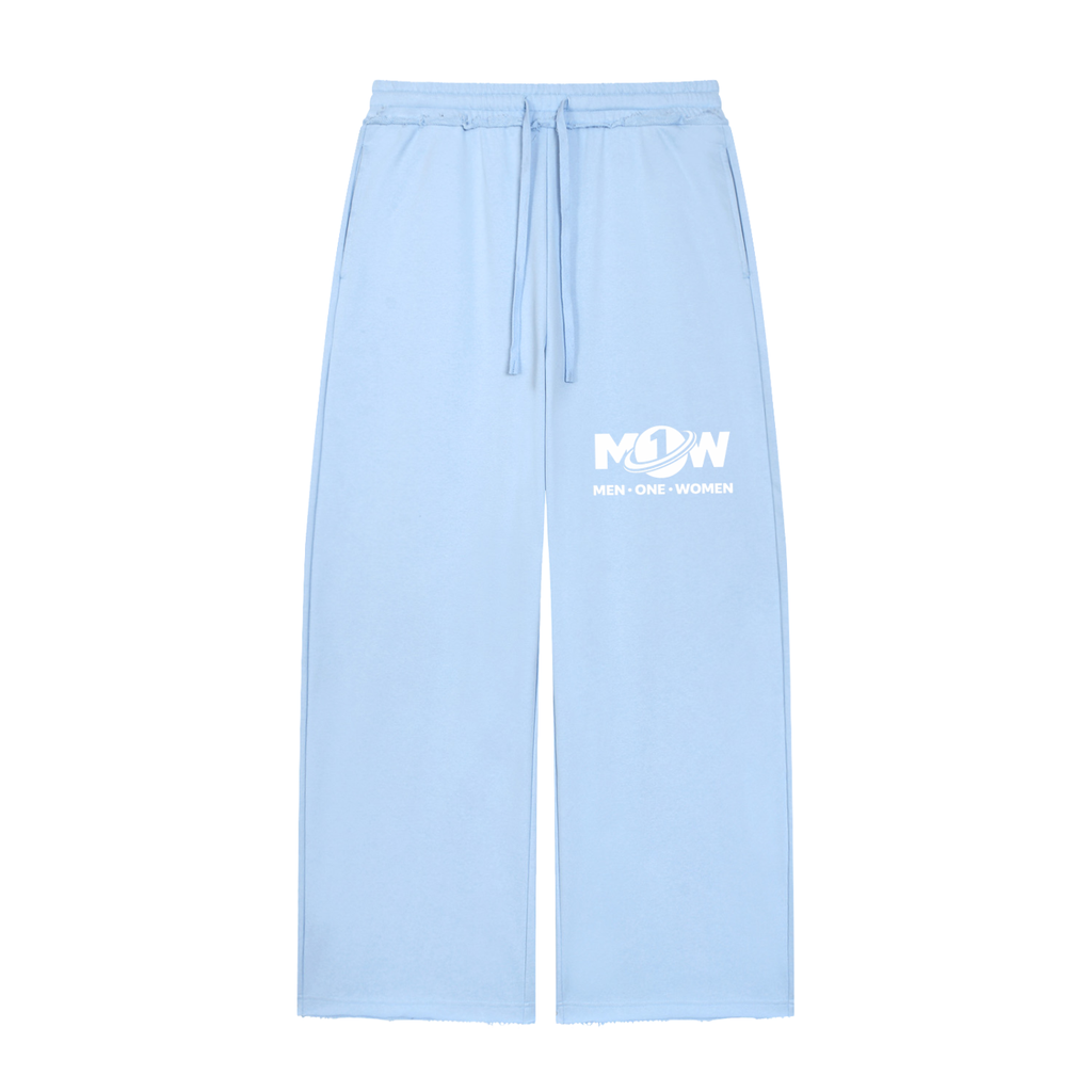 Women’s Wide Leg Raw Edge Sweatpants