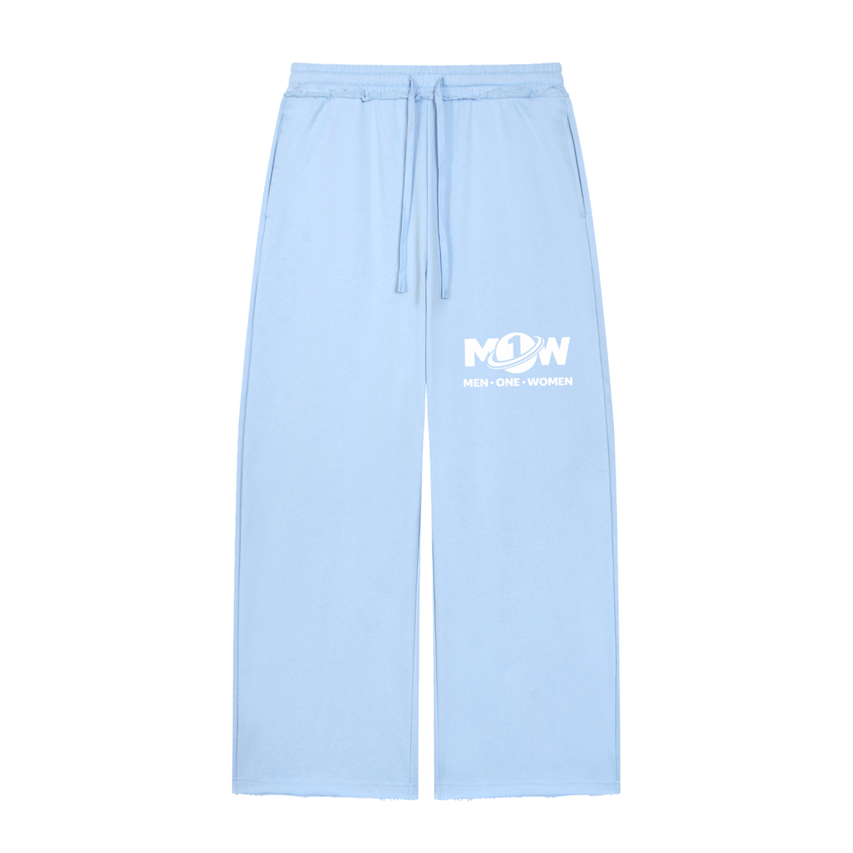 Women’s Wide Leg Raw Edge Sweatpants