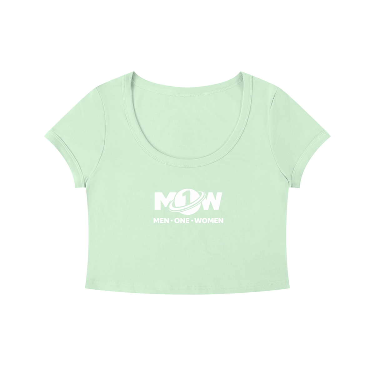Women's Solid Color Slim Crop T-Shirt