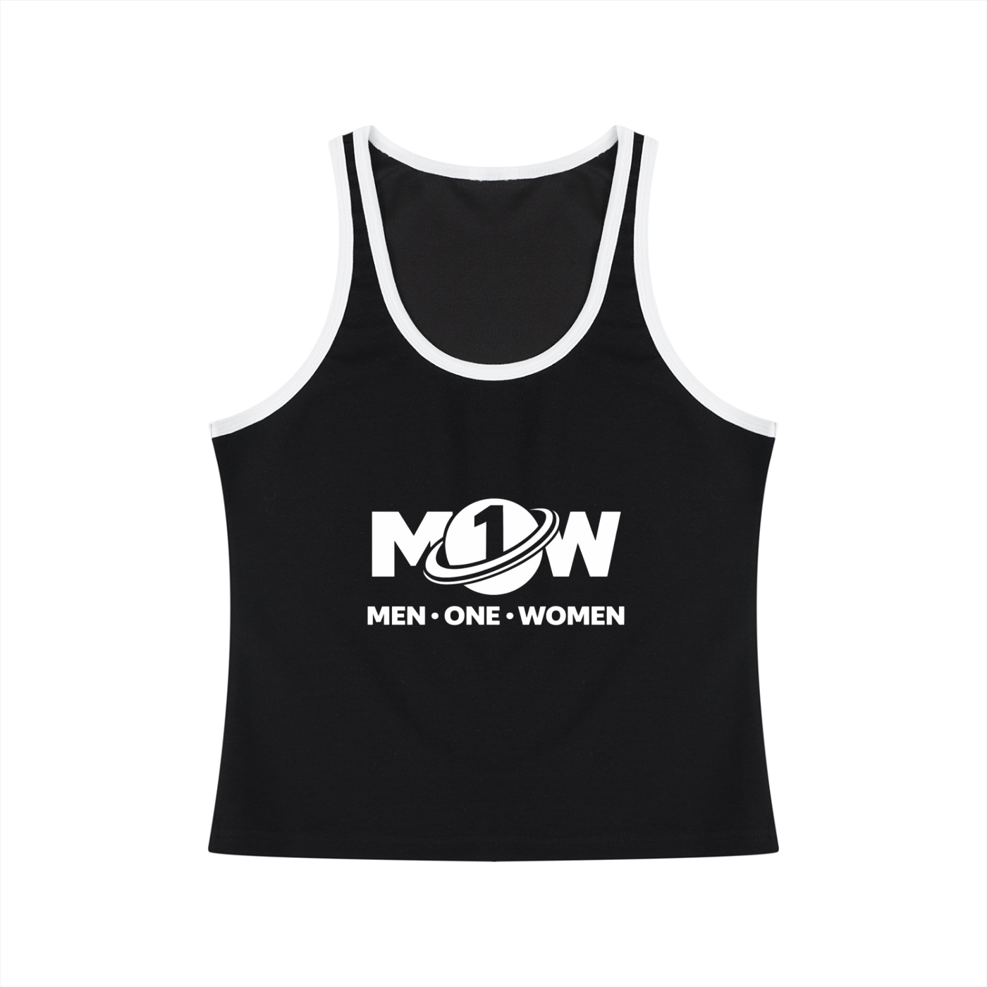 Women's Color Block Cropped Tank Top