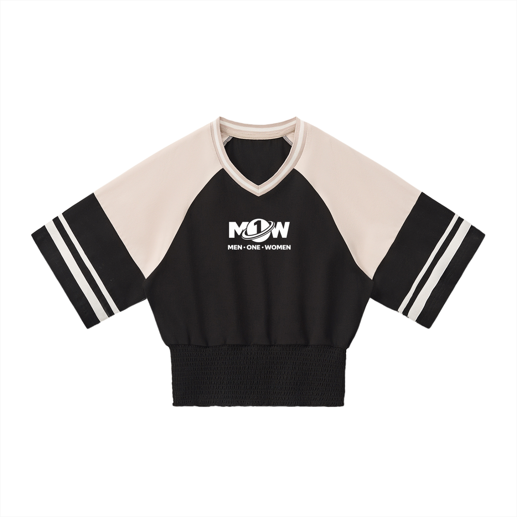 Women's Color Block Ruched T-Shirt