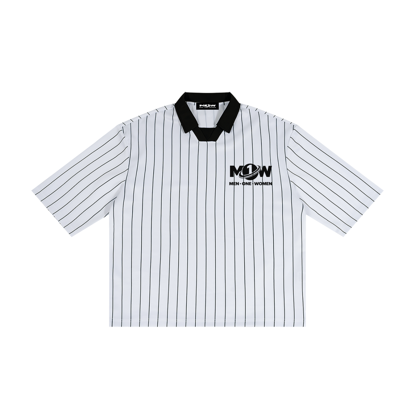 Unisex Pinstripe Collared Soccer Jersey