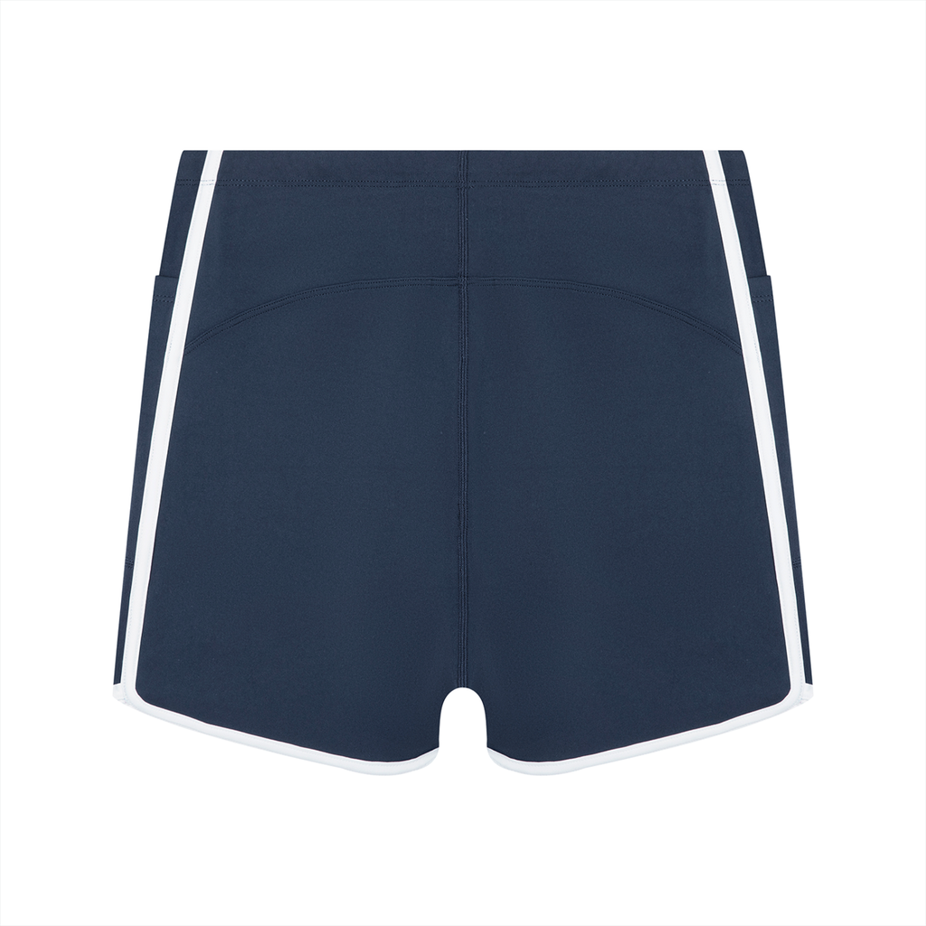 Women's High Rise Color Block Yoga Shorts
