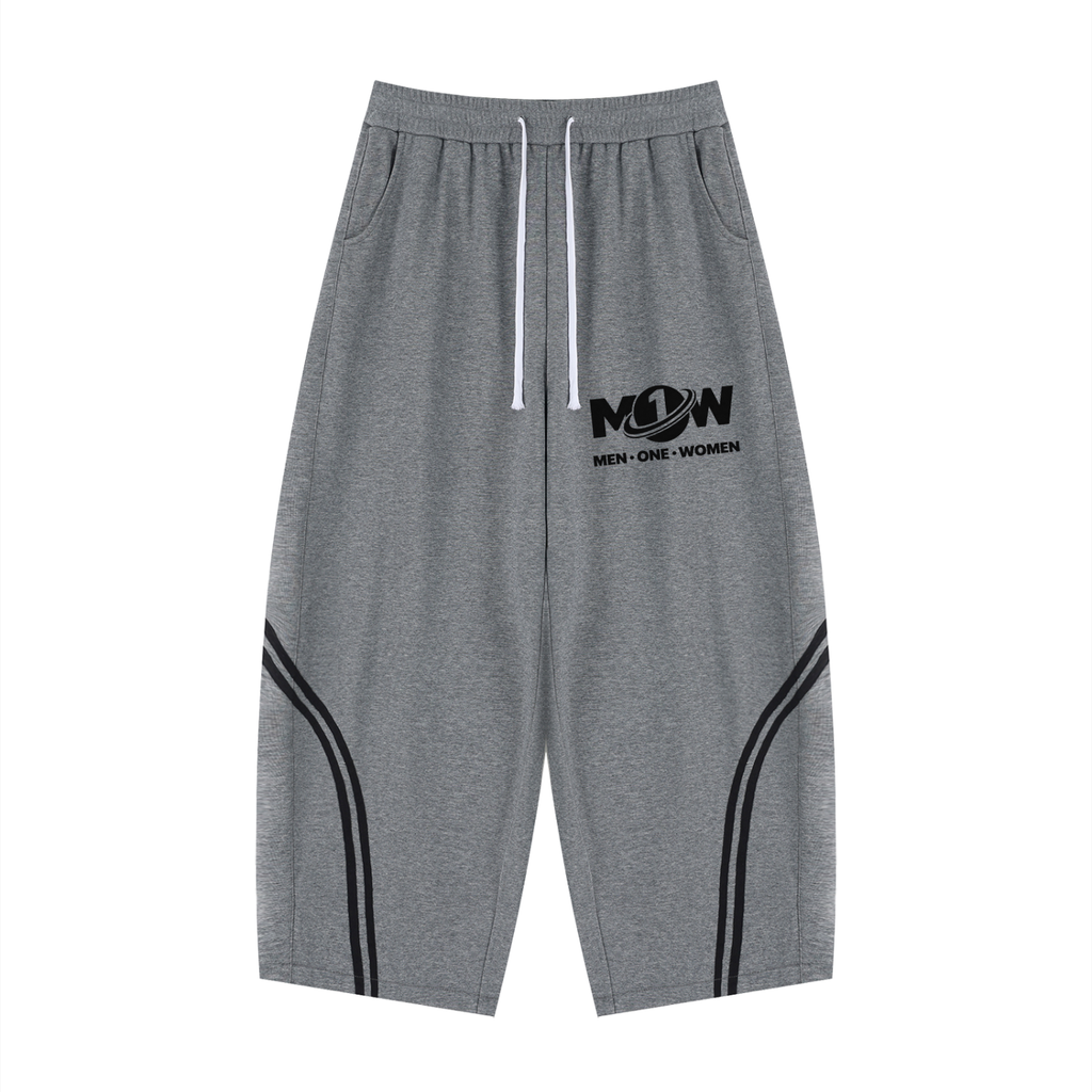 Unisex Wide Leg Piping Sweatpants