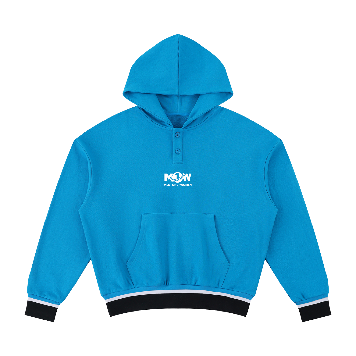 Unisex Oversized Color Block Boxy Hoodie
