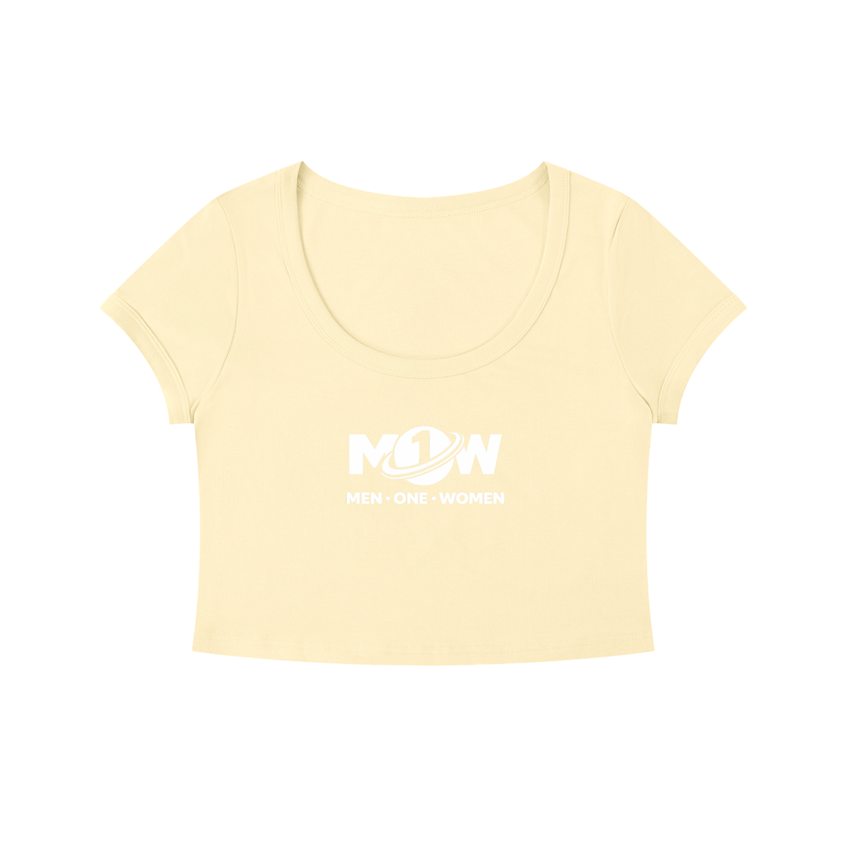 Women's Solid Color Slim Crop T-Shirt