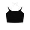 Contrast Binding Halter Tank Top