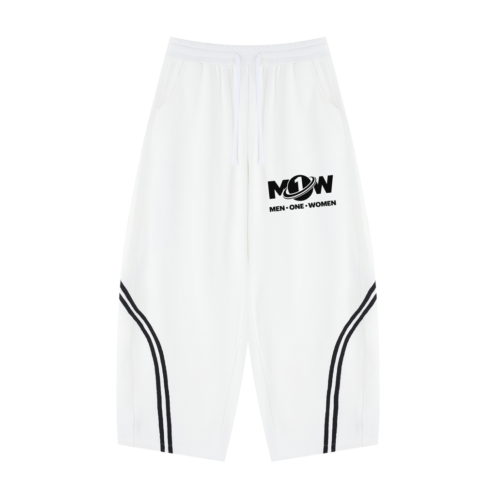 Unisex Wide Leg Piping Sweatpants