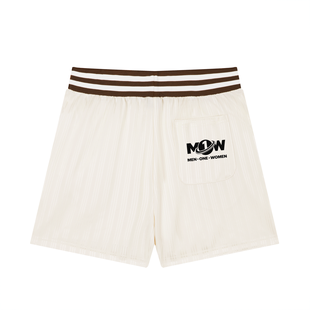 Unisex Striped Drawstring Shorts