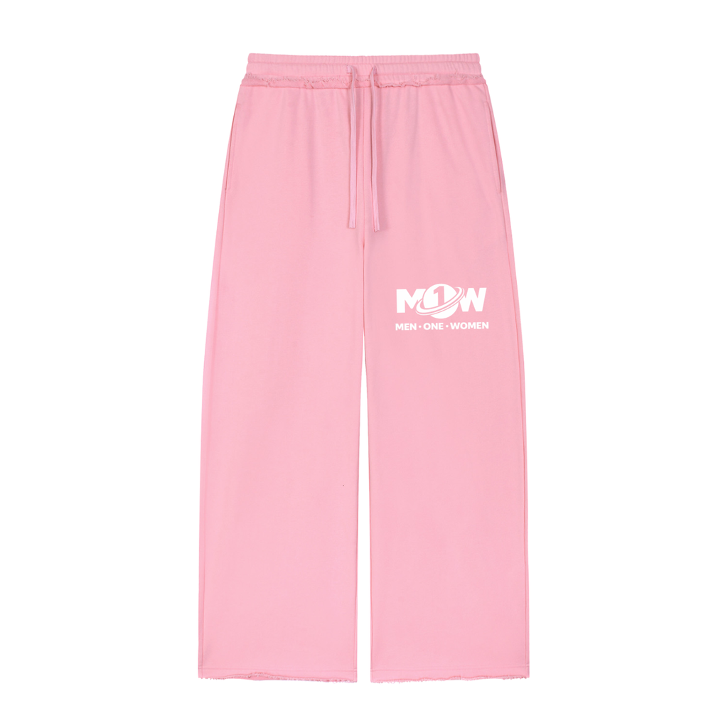 Women’s Wide Leg Raw Edge Sweatpants