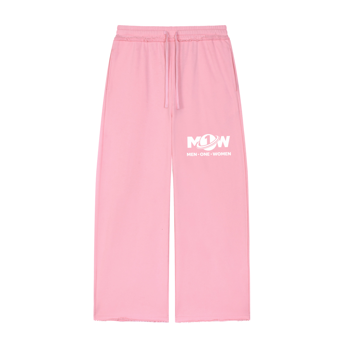Women’s Wide Leg Raw Edge Sweatpants