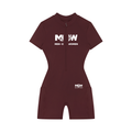 Women's Quarter-Zip Short Sleeve Romper