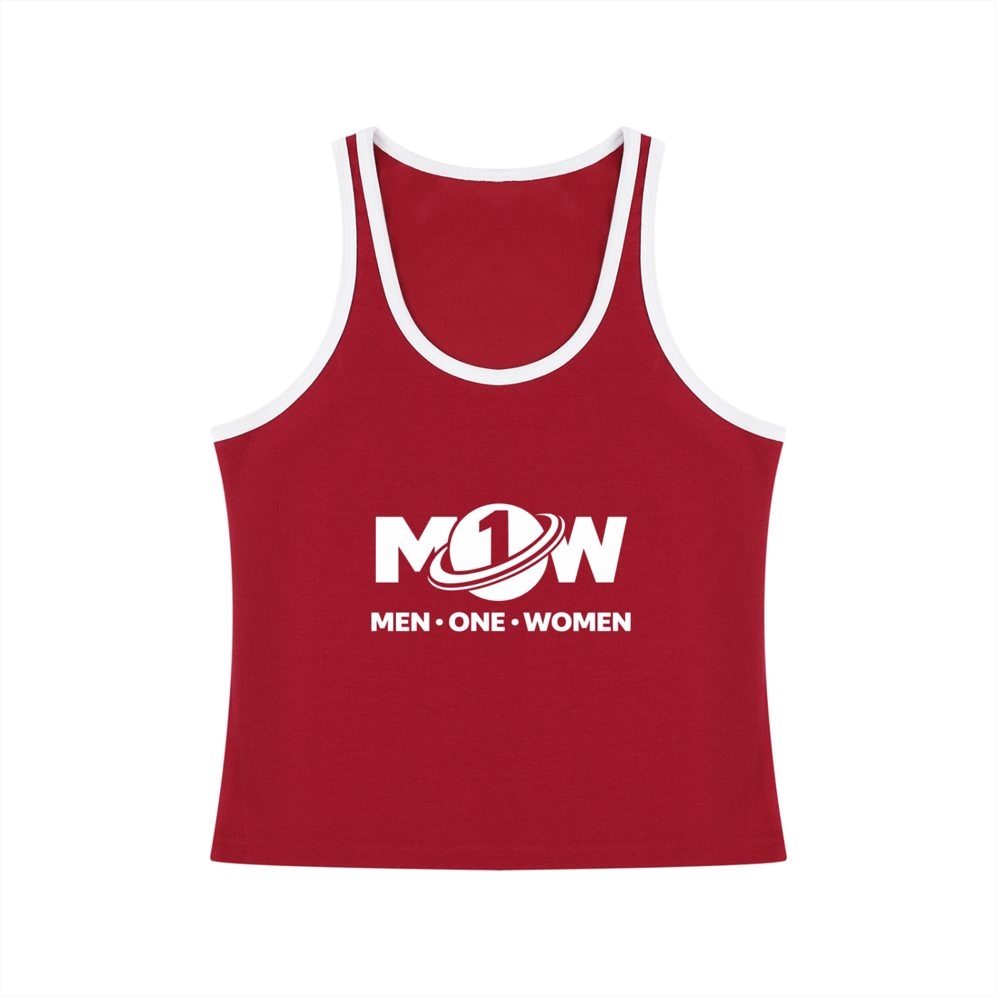 Women's Color Block Cropped Tank Top