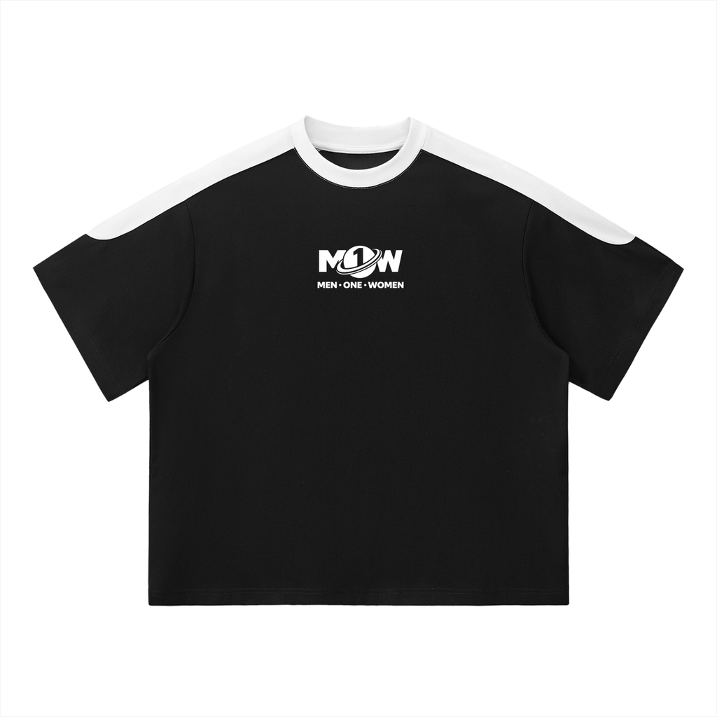 Unisex Color Block Oversized T-Shirt
